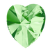Swarovski Pendants Xilion Heart (6228) Peridot - Bluestreak Crystals