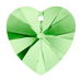 Swarovski Pendants Xilion Heart (6228) Peridot - Bluestreak Crystals