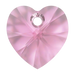 Swarovski Pendants Xilion Heart (6228) Rose - Bluestreak Crystals