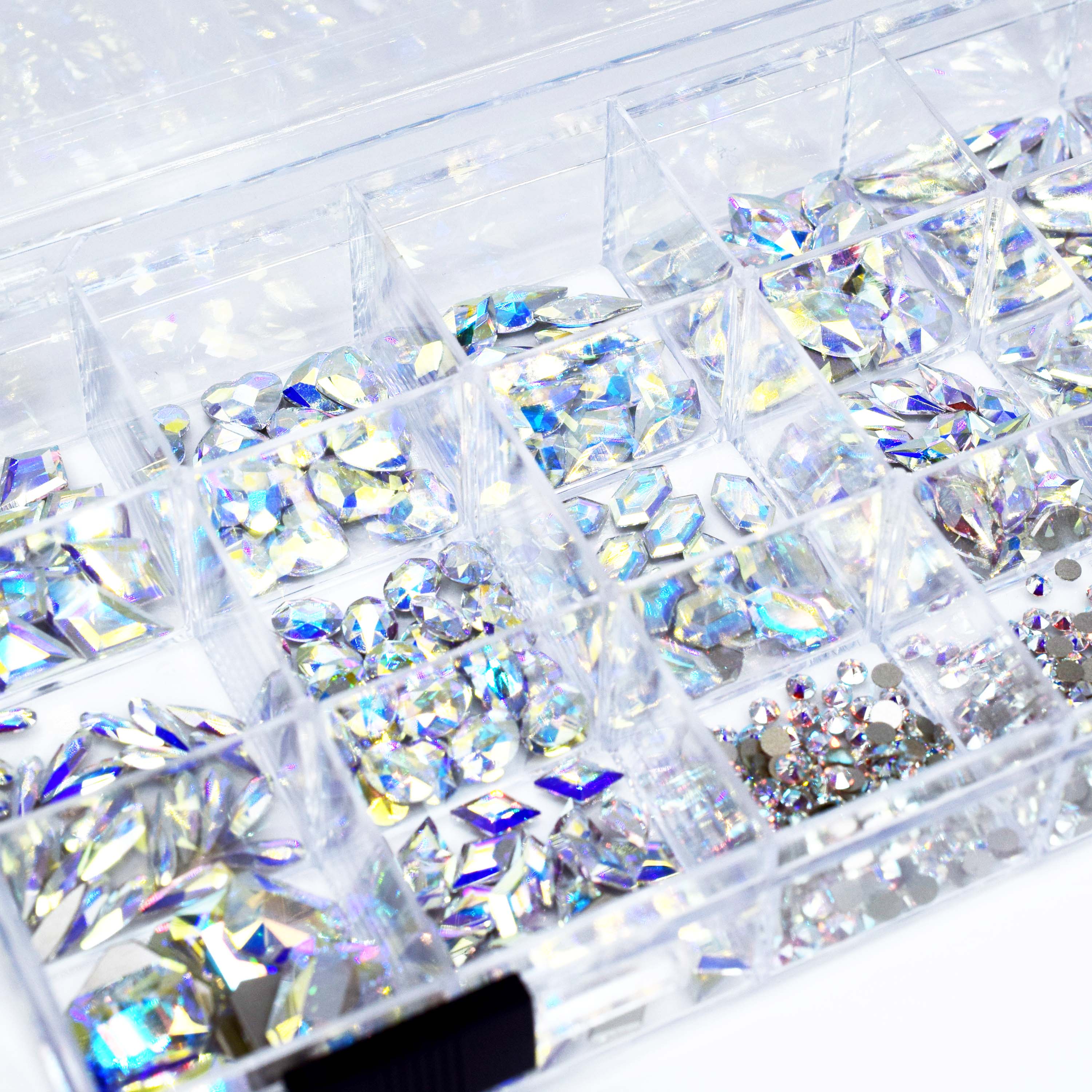 Serinity Flat Back Crystals Non Hotfix Mega Mix Crystal AB - Bluestreak Crystals