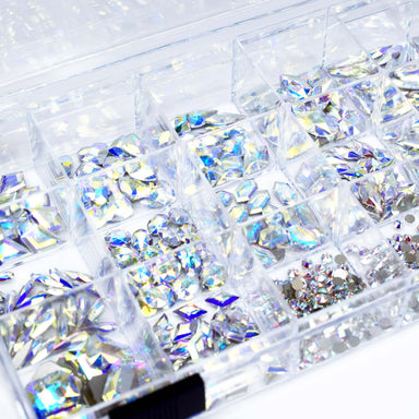 Serinity Flat Back Crystals Non Hotfix Mega Mix Crystal AB - Bluestreak Crystals
