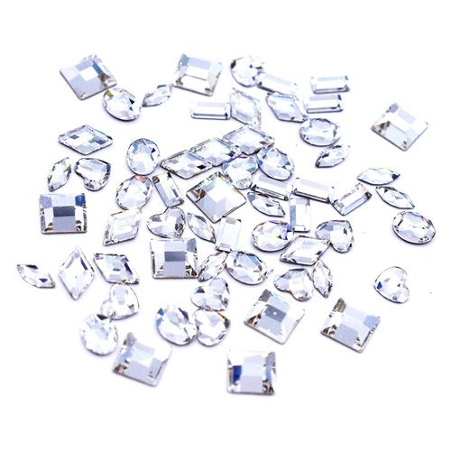 Serinity Flat Back Crystals Non Hotfix Mini Shapes Mix CRYSTAL - Bluestreak Crystals