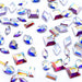 Serinity Flat Back Crystals Non Hotfix Mini Shapes Mix CRYSTAL AB - Bluestreak Crystals