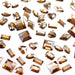 Serinity Flat Back Crystals Non Hotfix Mini Shapes Mix Crystal Golden Shadow - Bluestreak Crystals