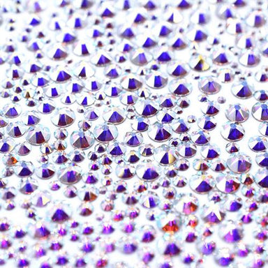 Serinity Flat Back Crystals Non Hotfix Size Mix CRYSTAL AB - Bluestreak Crystals