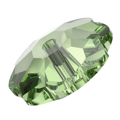 Swarovski Sew On Crystals Daisy Spacer (3700) Recreated Peridot UNFOILED - Bluestreak Crystals