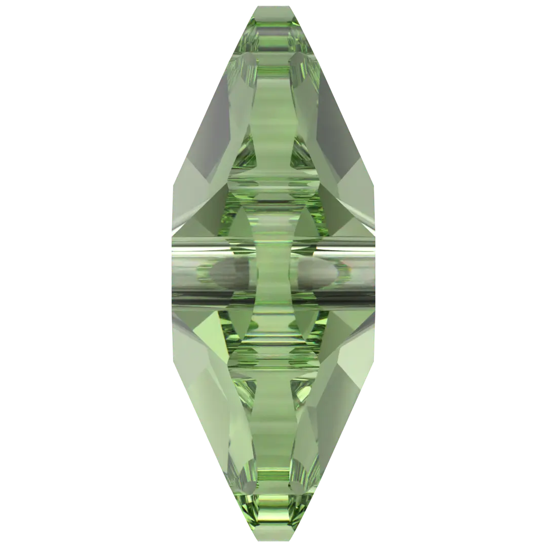 Swarovski Sew On Crystals Daisy Spacer (3700) Recreated Peridot UNFOILED - Bluestreak Crystals