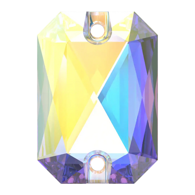Swarovski Sew On Crystals Emerald Cut (3252) Crystal AB - Bluestreak Crystals