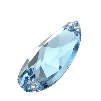 Swarovski Sew On Crystals Peardrop (3230) Aquamarine - Bluestreak Crystals