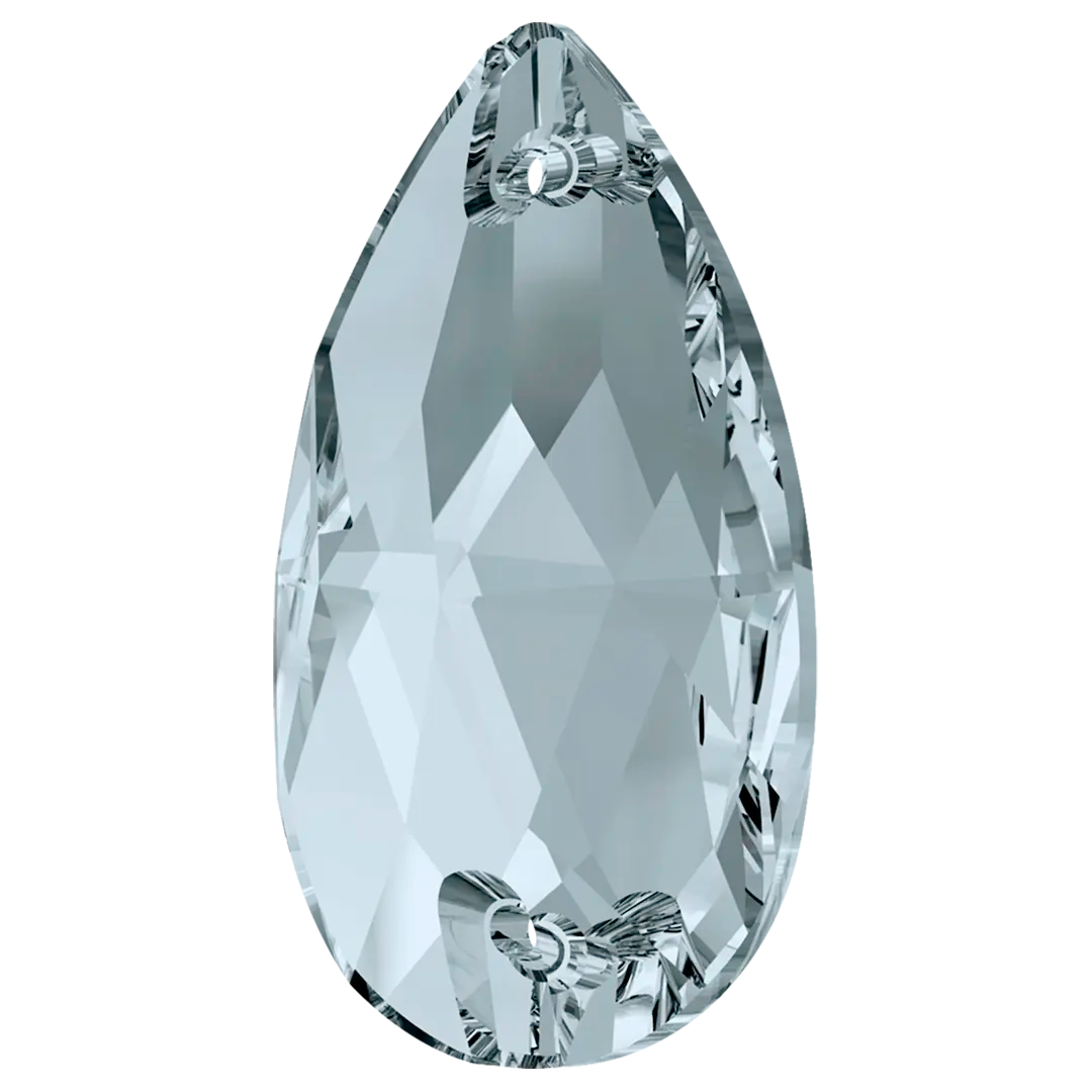 Swarovski Sew On Crystals Peardrop (3230) Crystal Blue Shade - Bluestreak Crystals