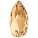 Swarovski Sew On Crystals Peardrop (3230) Crystal Golden Shadow - Bluestreak Crystals