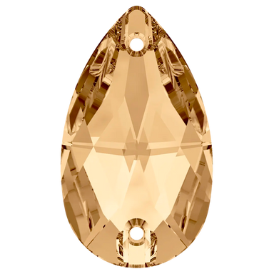 Swarovski Sew On Crystals Peardrop (3230) Crystal Golden Shadow - Bluestreak Crystals