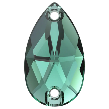 Swarovski Sew On Crystals Peardrop (3230) Emerald - Bluestreak Crystals