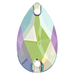 Swarovski Sew On Crystals Peardrop (3230) Erinite Shimmer - Bluestreak Crystals
