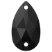 Swarovski Sew On Crystals Peardrop (3230) Jet UNFOILED - Bluestreak Crystals