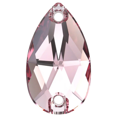 Swarovski Sew On Crystals Peardrop (3230) Light Rose - Bluestreak Crystals