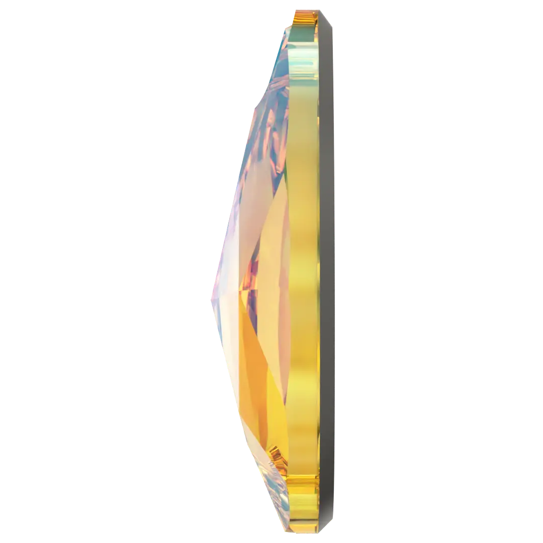 Swarovski Sew On Crystals Peardrop (3230) Light Topaz Shimmer - Bluestreak Crystals