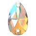 Swarovski Sew On Crystals Peardrop (3230) Light Topaz Shimmer - Bluestreak Crystals