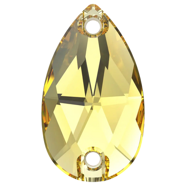 Swarovski Sew On Crystals Peardrop (3230) Light Topaz - Bluestreak Crystals