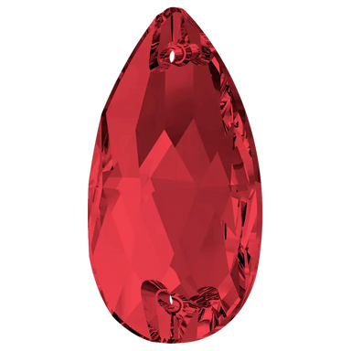 Swarovski Sew On Crystals Peardrop (3230) Scarlet - Bluestreak Crystals