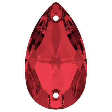 Swarovski Sew On Crystals Peardrop (3230) Scarlet - Bluestreak Crystals