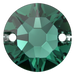 Swarovski Sew On Crystals Xirius (3288) Emerald - Bluestreak Crystals