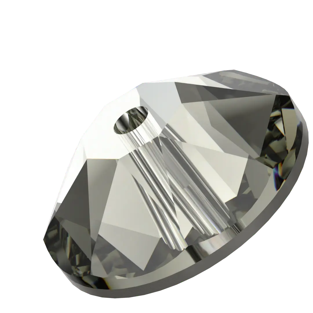 Swarovski Sew On Crystals Xirius Lochrose (3188) Black Diamond - Bluestreak Crystals