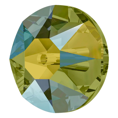 Swarovski Sew On Crystals Xirius Lochrose (3188) Crystal Iridescent Green - Bluestreak Crystals