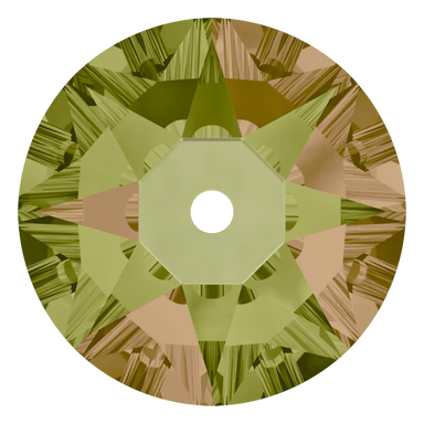 Swarovski Sew On Crystals Xirius Lochrose (3188) Crystal Luminous Green - Bluestreak Crystals