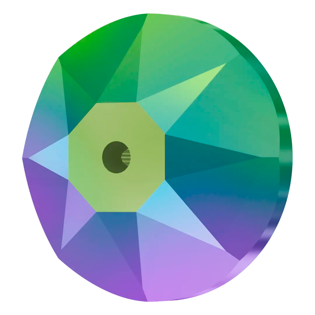 Swarovski Sew On Crystals Xirius Lochrose (3188) Crystal Scarabaeus Green - Bluestreak Crystals