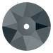 Swarovski Sew On Crystals Xirius Lochrose (3188) Crystal Silver Night UNFOILED - Bluestreak Crystals