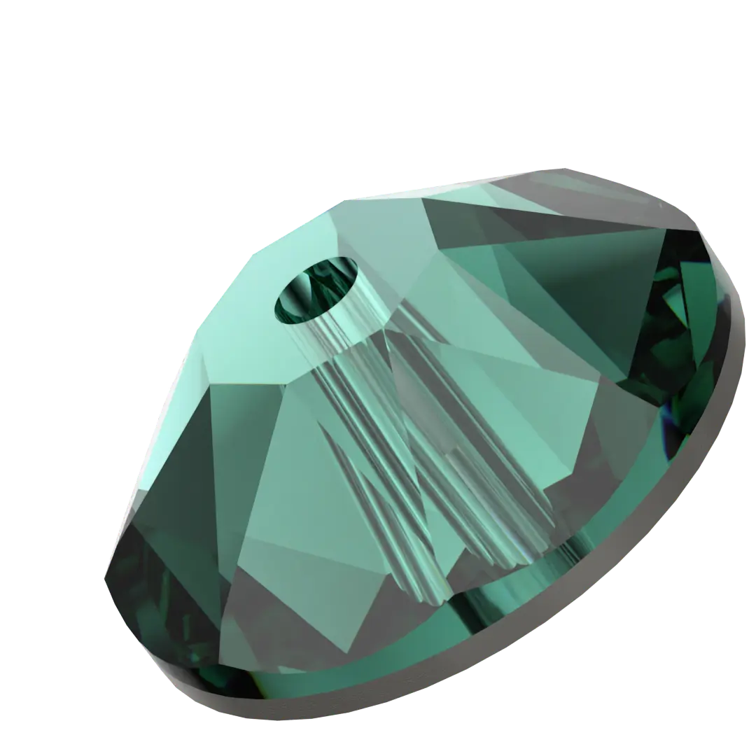 Serinity Sew On Crystals Round Lochrose (3188) Emerald - Bluestreak Crystals
