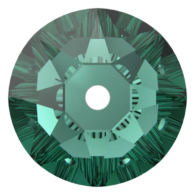 Serinity Sew On Crystals Round Lochrose (3188) Emerald - Bluestreak Crystals