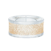 Swarovski Shimmer Tea Light Holder Gold Tone - Bluestreak Crystals