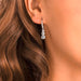 Swarovski Stilla Attract Hoop Earrings Round Cut White Rhodium Plated - Bluestreak Crystals