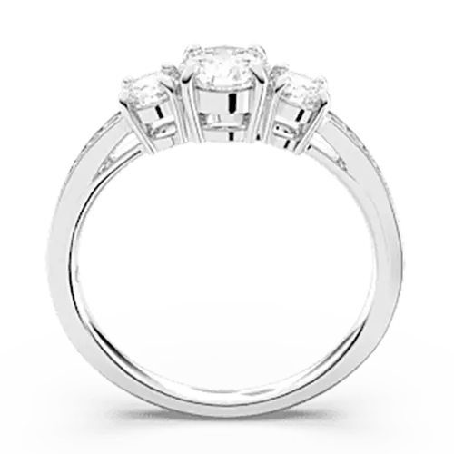 Swarovski Stilla Attract Ring Round Cut White Silver-Tone Finish - Bluestreak Crystals