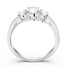 Swarovski Stilla Attract Ring Round Cut White Silver-Tone Finish - Bluestreak Crystals