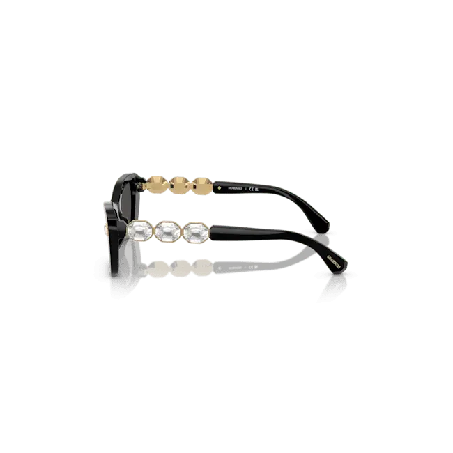 Swarovski Sunglasses Butterfly Shape SK6033 Black - Bluestreak Crystals