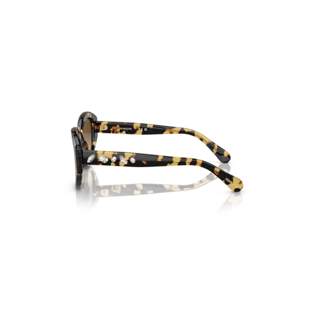 Swarovski Sunglasses Cat-Eye Shape SK6008 Brown - Bluestreak Crystals