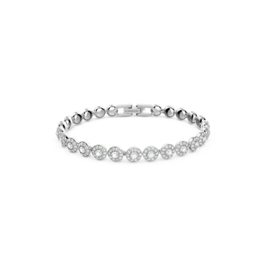 Swarovski Una Angelic Bracelet Small Round Cut Pave White Rhodium Plated - Bluestreak Crystals