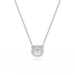 Swarovski Una Angelic Pendant Round Cut Pave White Rhodium Plated - Bluestreak Crystals