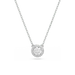 Swarovski Una Angelic Pendant Round Cut Pave White Rhodium Plated - Bluestreak Crystals