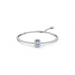 Swarovski Una Bangle Octagon Cut Pave Blue Rhodium Plated - Bluestreak Crystals