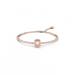 Swarovski Una Bangle Octagon Cut Pave Pink Rose Gold-Tone Plated - Bluestreak Crystals