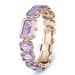 Swarovski Watch Octagon Cut Bracelet Purple Champagne Gold-Tone Finish - Bluestreak Crystals