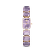 Swarovski Watch Octagon Cut Bracelet Purple Champagne Gold-Tone Finish - Bluestreak Crystals