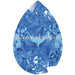 Swarovski Zirconia Pear Pure Brilliance Cut Fancy Blue - Bluestreak Crystals