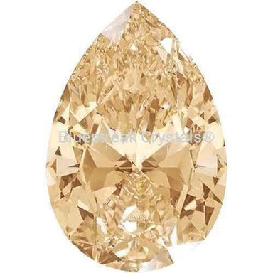 Swarovski Zirconia Pear Pure Brilliance Cut Fancy Champagne - Bluestreak Crystals