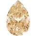 Swarovski Zirconia Pear Pure Brilliance Cut Fancy Champagne - Bluestreak Crystals