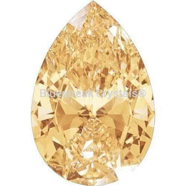 Swarovski Zirconia Pear Pure Brilliance Cut Fancy Yellow - Bluestreak Crystals
